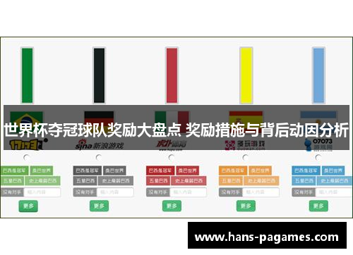 世界杯夺冠球队奖励大盘点 奖励措施与背后动因分析